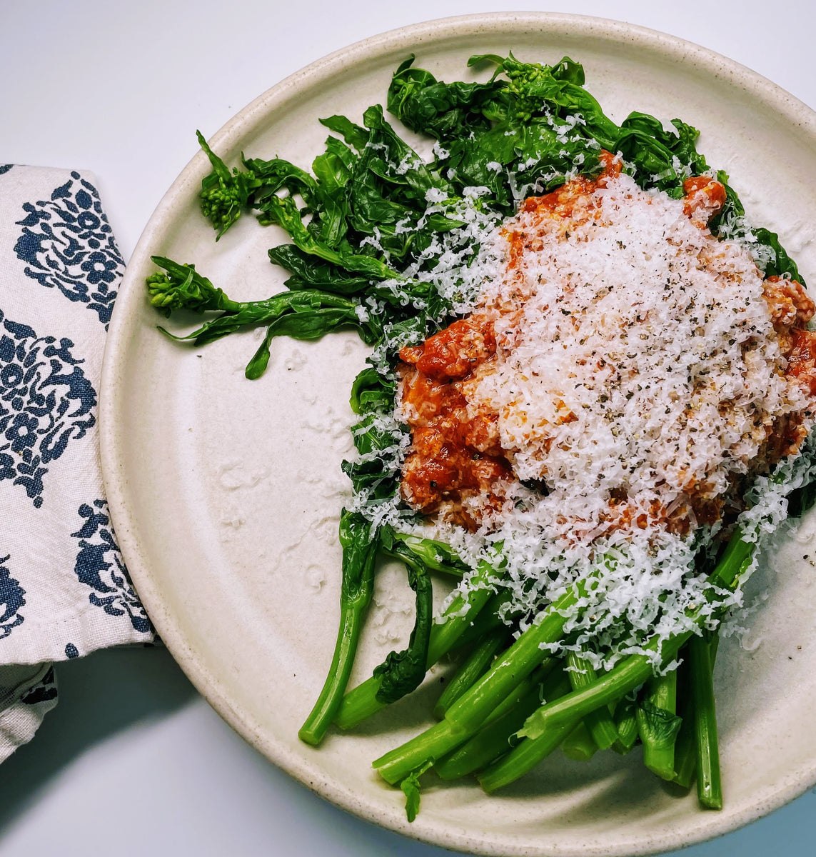 'Nduja Tomato Sauce with Broccoli Rabe and Pecorino Romano Chef