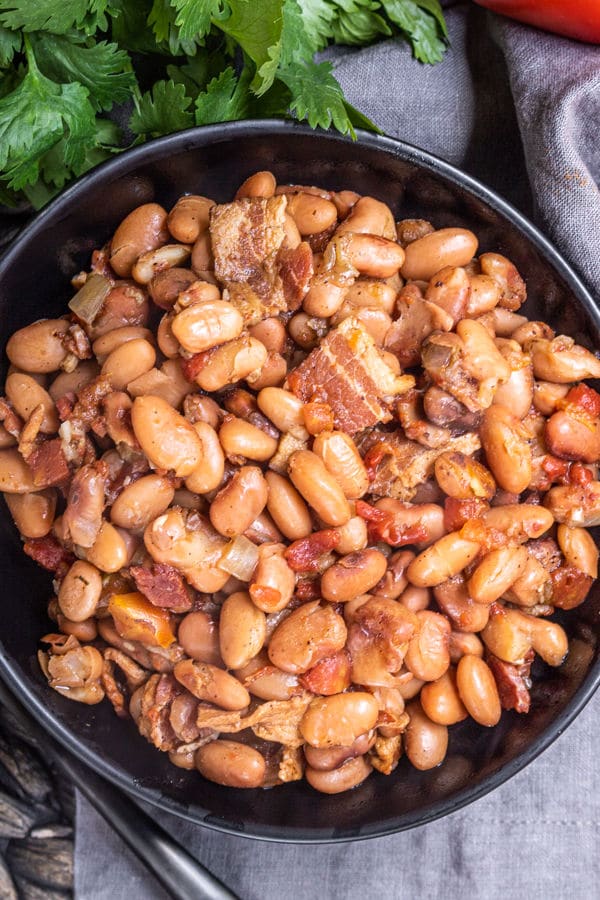 Smoky Beans with the BEST Bacon