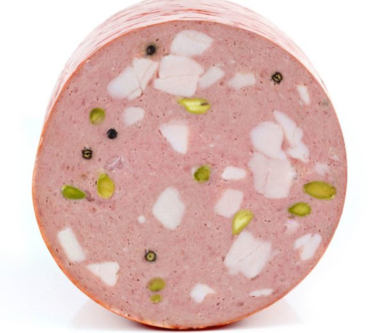 Mortadella w/ Sicilian Pistachio - SLICED - 1/2 Lb